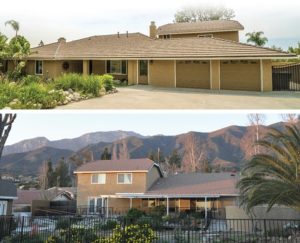 Front and Back of Villa Living Senior Living in Rancho Cucamonga